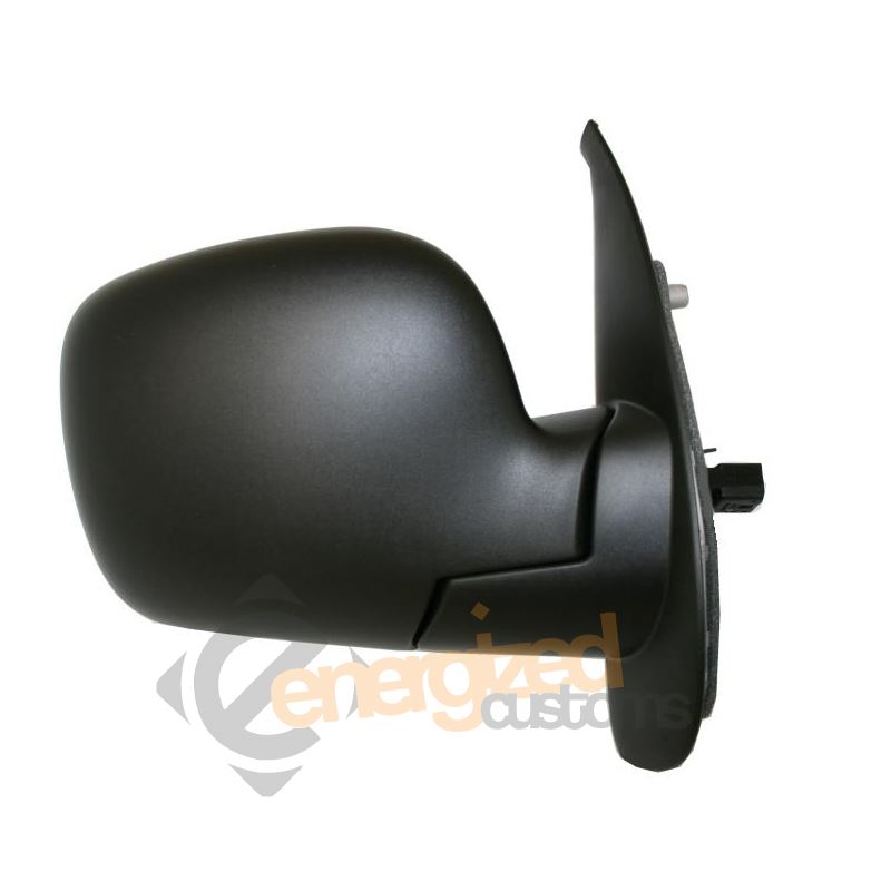 Renault Kangoo Van 9/2008-> Electric Wing Door Mirror Black Cover Drivers Side