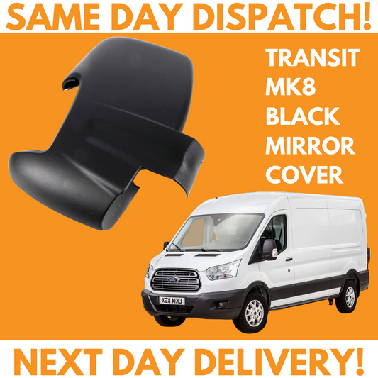 Ford Transit MK8 Van 2014-2020 Wing Mirror Cover Black Right Side