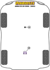 BMW E52 Z8 (1998-2003) PowerFlex Shift Arm Front Bush Oval