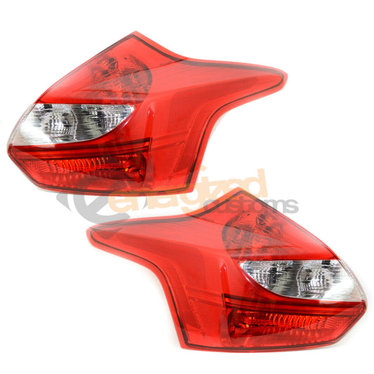 FORD FOCUS MK3 2011-2015 LED TYPE REAR TAIL LIGHTS 1 PAIR O/S & N/S