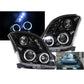 SUZUKI SWIFT  2/2005-2010 BLACK ANGEL EYES HEADLIGHTS PAIR