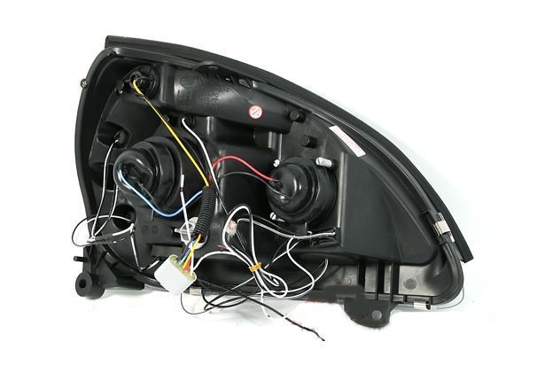 RENAULT CLIO MK2 CAMPUS 2005-2008 BLACK ANGEL EYES HEADLIGHTS PAIR