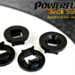 For BMW E71 X6 2007- PowerFlex Black Series Rear Subframe Front Bush Insert