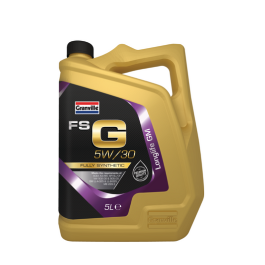 Car Engine Oil Granville FS-G SAE 5W30 A3/B4 Fully Synthetic GM 5L 5 Litre