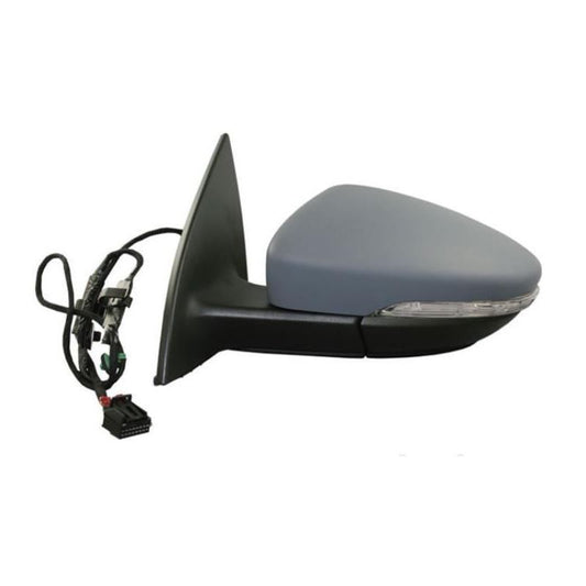 Volkswagen Passat CC 2011-2015 Electric Wing Door Mirror Primed Cover Passenger Side