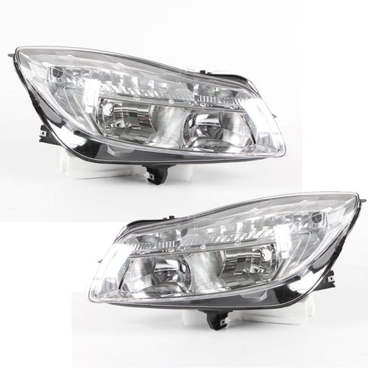Vauxhall Insignia 2008-2013 Headlights Headlamps Chrome Inner Pair O/S & N/S