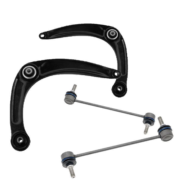 For Citroen DS4 2010-2017 Front Lower Wishbones Arms and Drop Links Pair