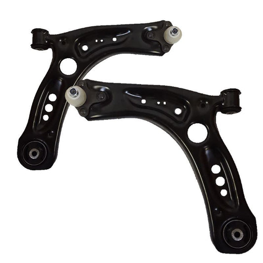 VW Golf Mk7 2012-2017 Front Lower Wishbones Suspension Control Arms Pair