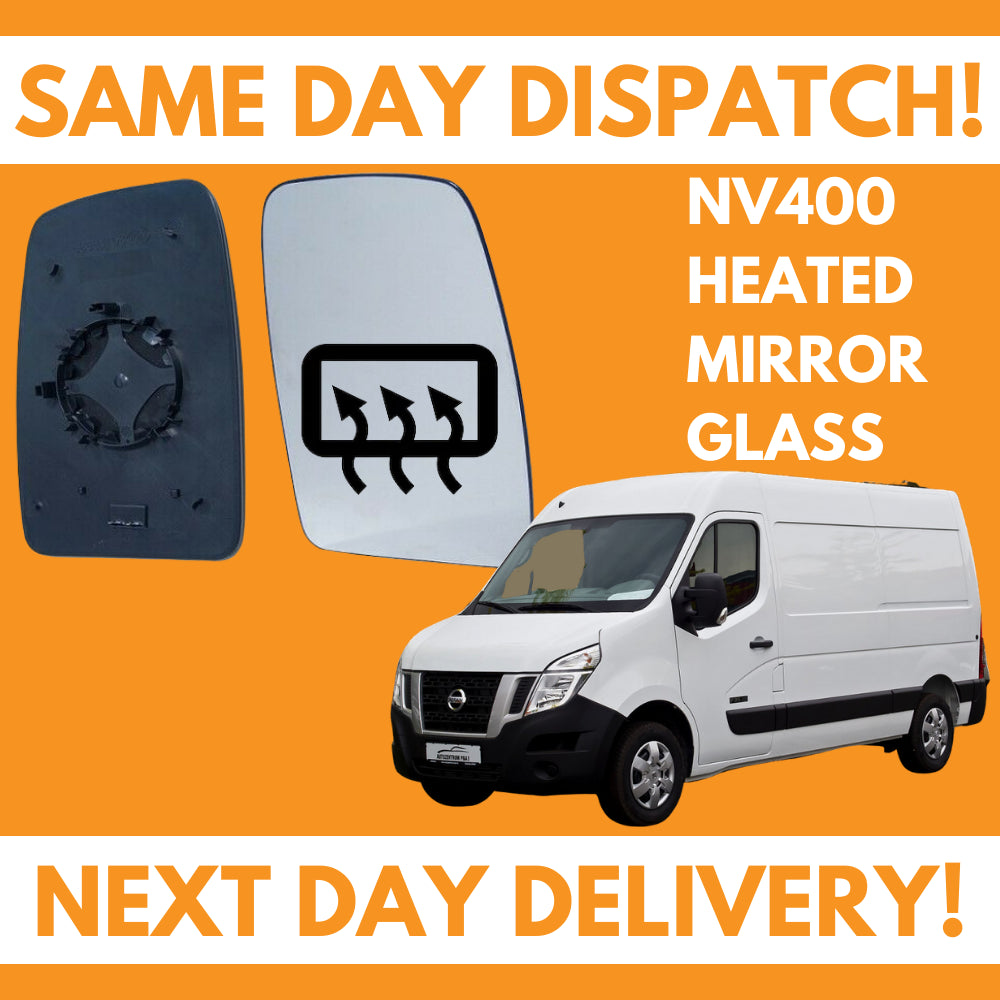 Nissan NV400 2011-2020 Heated Door Wing Mirror Glass UK Right Drivers Side