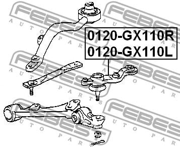 For Lexus IS200 & IS300 1998-2005 Front Lower Left Ball Joint Arm