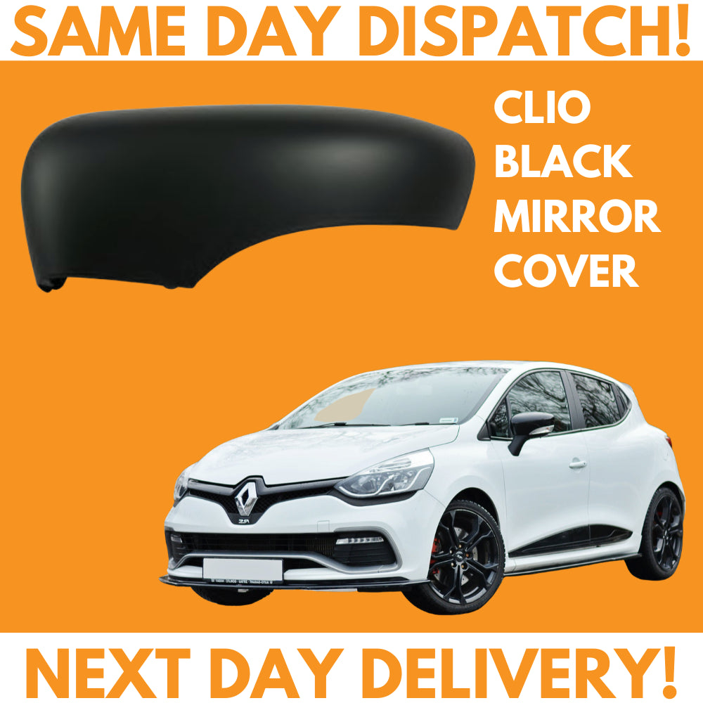 Renault Clio MK4 2012 2020 Wing Mirror Cover Black Left Side