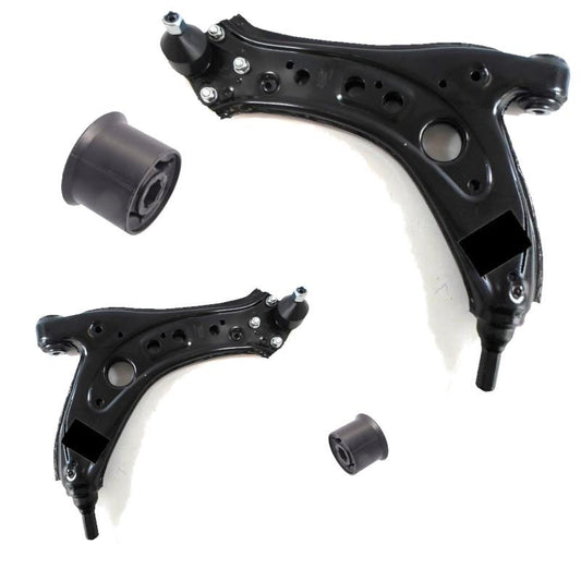 VW Fox Front Lower Pair Wishbone Control Arms Pair with Bushes