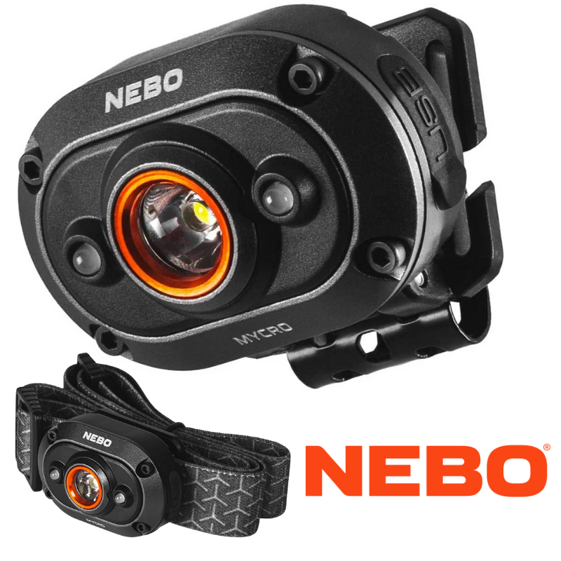 Nebo Mycro Head Torch Headlamp 400 Lumen Rechargeable Work Light