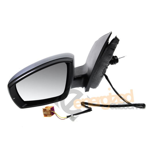 VW Polo Mk5 10/2009-> Cable With Indicator Black Wing Door Mirror Passenger Side