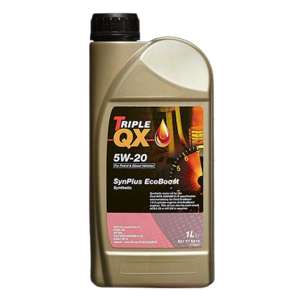 Car Engine Oil Triple QX SynPlus Ford Ecoboost SAE 5W20 Fully Synthetic 1L 1 Litre