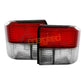 VW Transporter T4 & Caravelle 90-03 Rear Tail Lights Crystal Red & Clear Pair