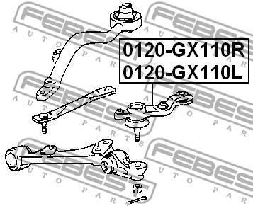 For Lexus IS200 & IS300 1998-2005 Front Lower Right Ball Joint Arm
