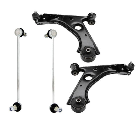 For Vauxhall Corsa D 2006-2015 Front Lower Wishbones Arms and Drop Links Pair