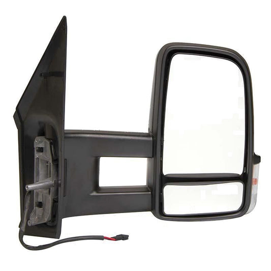 Volkswagen Crafter Van 2006-> Electric Long Arm Wing Door Mirror Drivers Side