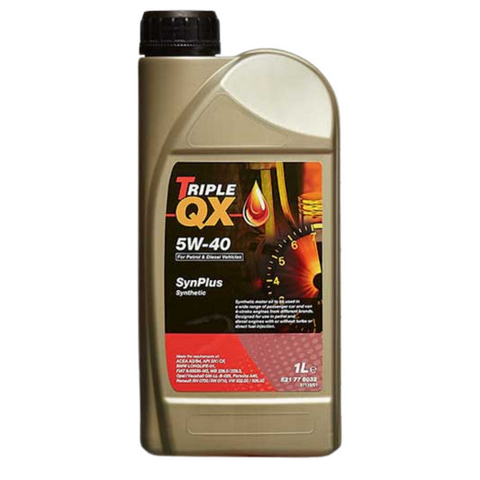 Car Engine Oil Triple QX SynPlus SAE 5W40 Fully Synthetic 1L A3 B3 B4 1 Litre