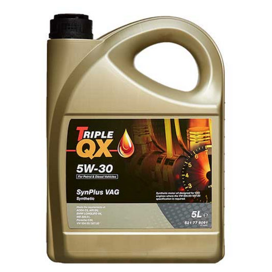 Car Engine Oil Triple QX SynPlus VAG SAE 5W30 Fully Synthetic 5L 5 Litre