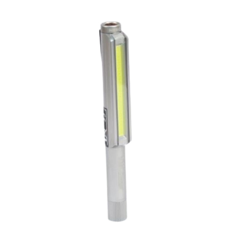 Nebo Lil Larry Silver Magnetic Work Torch Roadside Emergency White LED COB