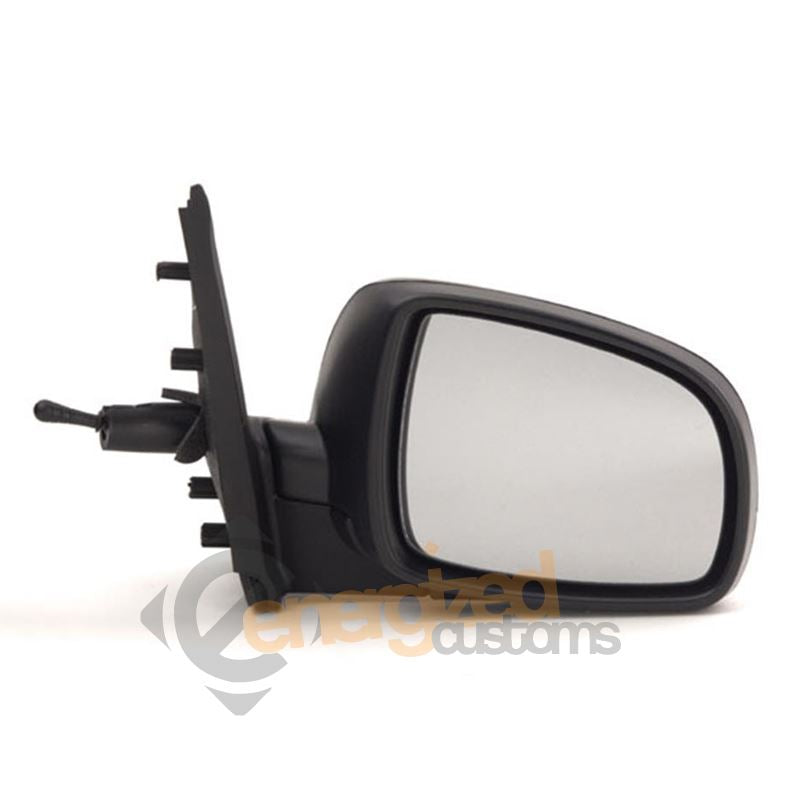 Nissan Note 2006-6/2010 Cable Adjust Wing Door Mirror Black Cover Drivers Side