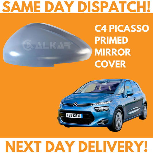 Citroen C4 Picasso Inc Grand 2013-2018 Wing Mirror Cover Primed Left Side