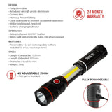 Work Torch LED COB Nebo Slyde King Flash Light Rechargeable 2 Year Warranty