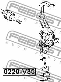 For Nissan 350Z 2002-2009 Front Left or Right Lower Ball Joint
