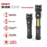 Work Torch LED COB Nebo Slyde King Flash Light Rechargeable 2 Year Warranty