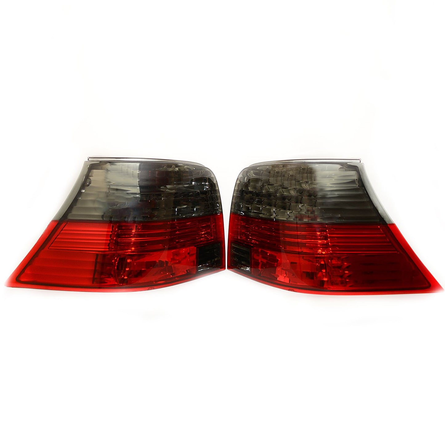 VW Golf MK4 Hatchback 1998-2004 Rear Tail Lights Crystal Red & Smoked Pair