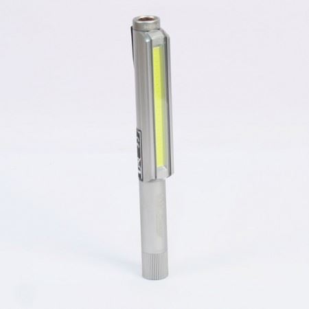 Nebo Lil Larry Silver Magnetic Work Torch Roadside Emergency White LED COB